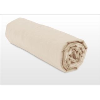 Drap Housse - Hp72114 - Microfibre 82 G - 160 X 200 Cm - Bonnet 30 Cm - Beige Ivoire