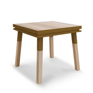 Bureau Carré Avec Tiroir 100 Cm, 100% En Frêne Massif