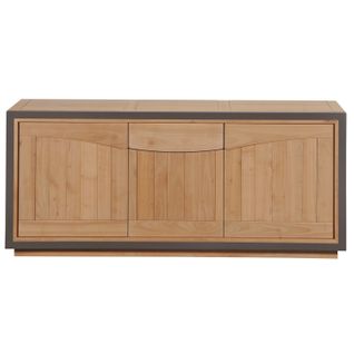 Buffet 3 Portes 198 Cm, En Merisier Massif Naturel
