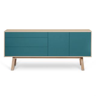 Buffet 2 Portes+3 Tiroirs 220 Cm, En Frêne