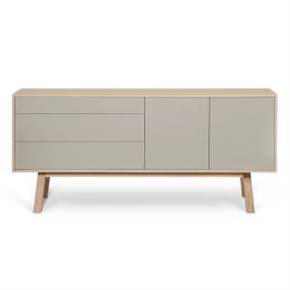 Buffet 2 Portes+3 Tiroirs 180 Cm, En Frêne