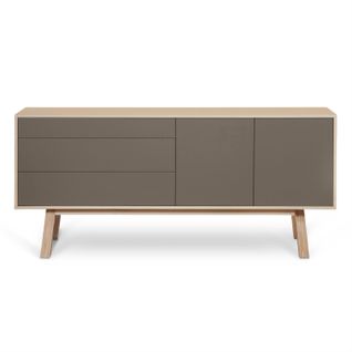 Buffet 2 Portes+3 Tiroirs 180 Cm, En Frêne