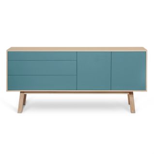 Buffet 2 Portes+3 Tiroirs 180 Cm, En Frêne