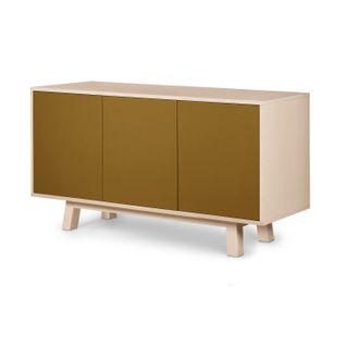 Buffet Bas 3 Portes 140 Cm, En Frêne