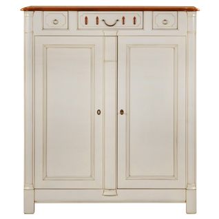 Buffet Haut Meuble D'appui En Merisier, 2 Portes Et 3 Tiroirs