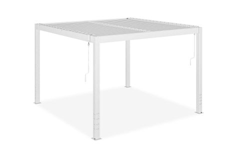 Pergola Bioclimatique Santa 3x3m Aluminium Blanc