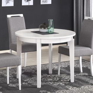 Table Ronde Extensible Blanche Cox