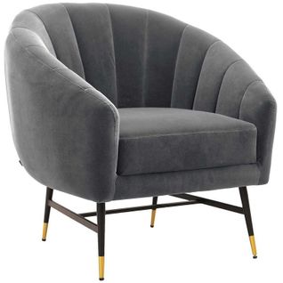 Fauteuil En Bouclette Cappuccino Soaz