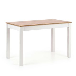 Table De Salle à Manger Blanche Et Aspect Chêne Sonoma Enix