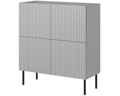 Buffet Haut Gris Clair Avec 4 Portes Gatsby