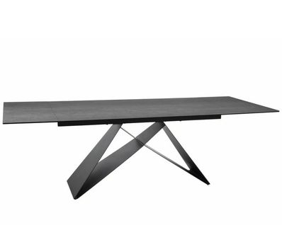 Table à Manger Design 160 - 240 Cm Céramique Effet Béton Pietra Di Savoia Holly