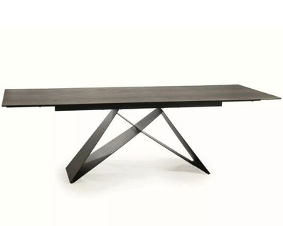 Table à Manger Design Extensible Avec Plateau En Céramique Legno 160-240 Cm Holly
