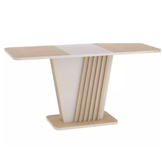 Table Extensible 125-170 Cm Design Chêne Et Cachemire 8 Pers Helen