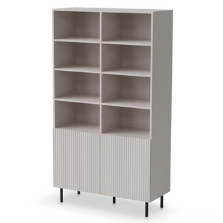 Buffet Haut Couleur Cachemire Avec 2 Portes Et Niches De Rangement Rotterdam