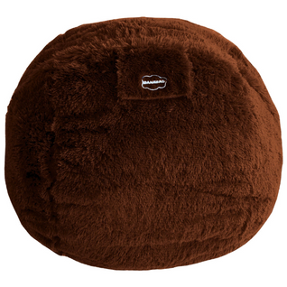 Pouf Géant Déhoussable Fausse Fourrure Chocolat 180 Cm