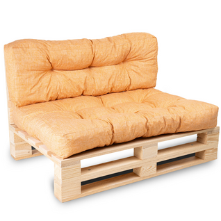 Coussins Palette Lot En Polyester Orange 120x80x15 Cm