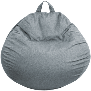 Pouf Poire Déhoussable Gris Foncé 80 X 70 Cm