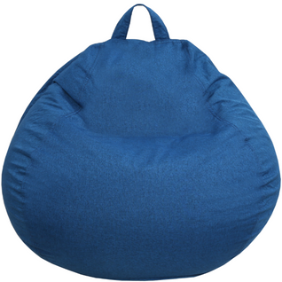 Pouf Poire Déhoussable Bleu 80 X 70 Cm