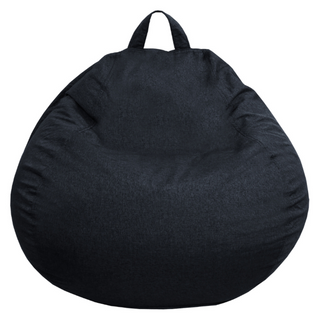 Pouf Poire Déhoussable Noir 105 X 85 Cm