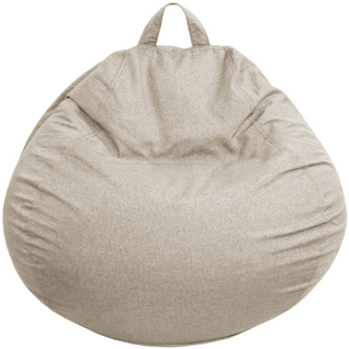 Pouf Poire Déhoussable Beige 120 X 100 Cm
