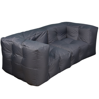 Canapé Modulable Extérieur Imperméable 90 X 180 Cm Gris Foncé