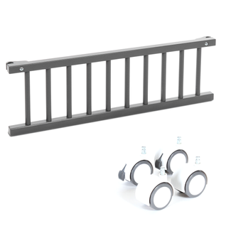 Kit De Transformation Berceau  Original Gris - Barrière + Roues