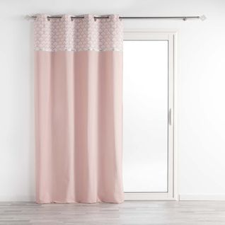 Rideau Tamisant En Coton 140 X 240 Cm Artchic Rose