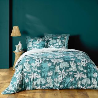 Housse De Couette  240 X 220 Cm Scarlett Emeraude + 2 Taies