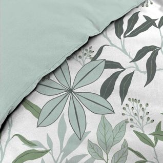 Pack Parure De Couette Voltine 240 X 220 Cm – Coton 42 Fils – + Drap Housse 140x190 Cm Blanc