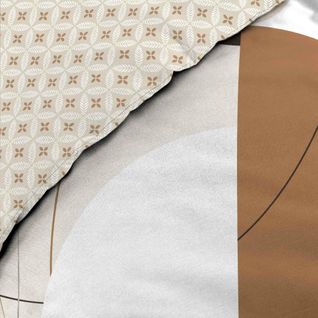 Housse De Couette Réversible Natacha – 240x220 Cm + 2 Taies – Coton Doux 42 Fils