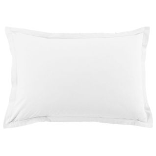 Lot De 2 Taies D'oreiller 100% Coton 57 Fils Taille 50 X 70 Cm Couleur Blanc