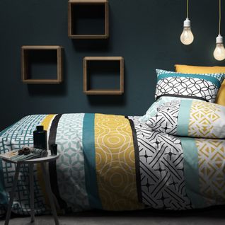 Parure De Lit 100% Coton 57 Fils Citedor Taille 240x260 Cm