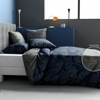 Housse De Couette 220x240 Cm + 2 Taies D'oreiller 63x63 Cm Coton Edo