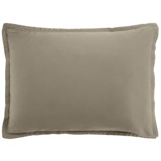 Taie D'oreiller 50x70 Cm Rectangle Satin De Coton Sable