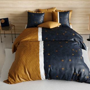 Housse De Couette 240x260 Cm + 2 Taies D'oreiller 63x63 Cm Coton Bel Or