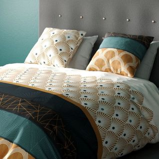 Housse De Couette 220x240 Cm + 2 Taies D'oreiller 65x65 Cm 100% Coton 57 Fils Bangui