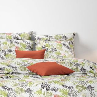 Housse De Couette 220x240 Cm + 2 Taies D'oreiller 63x63 Cm Coton 57 Fils Tokyo