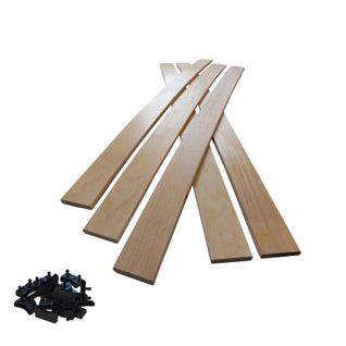 5 Lattes + Embouts - 780x48x8 Mm - Pour Sommier / BZ / Clic Clac
