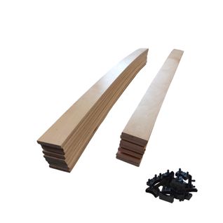 15 Lattes + Embouts - 874x48x8 Mm - Pour Sommier / BZ / Clic Clac
