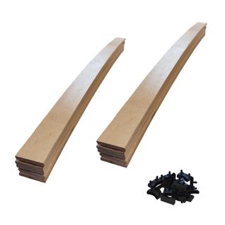 10 Lattes + Embouts - 874x48x8 Mm - Pour Sommier / BZ / Clic Clac