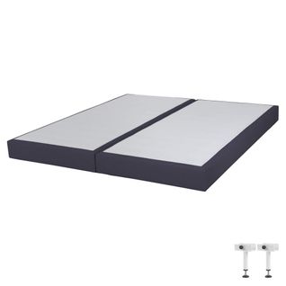 Sommier Tapissier Sr15 Volcan 2x90x200 Lattes Bois Massif - H.15 Cm - Made In France