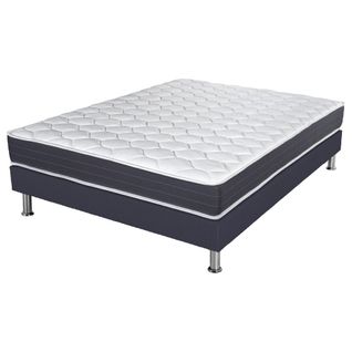 Matelas Ressort + Sommier Sr15 Volcan 140x190 Record - H. 20 Cm - Soutien Ferme