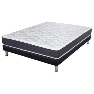 Matelas Ressort + Sommier Sr9 Deco 160x200 Record - H. 20 Cm - Soutien Ferme