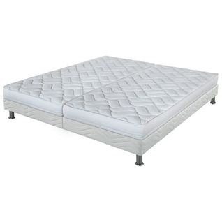 Matelas Melissa + Sommier Tapissier Omega - 2x80x190 - Mousse - Hauteur 13 Cm