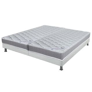 Matelas Ryad + Sommier Tapissier Omega - 2x80x190 - Ressorts - Hauteur 21 Cm