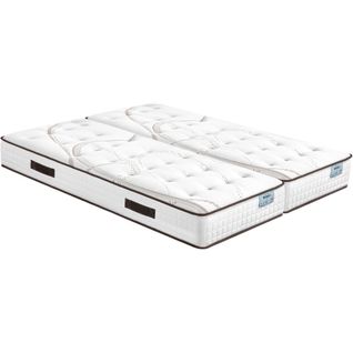 Matelas Mousse 2x70x190 MOOREA - Hauteur 25 Cm - Soutien Ferme Et Progressif