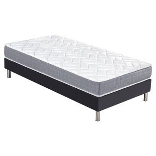 Matelas Maryland + Sommier Sr15 - 90x200 - Mousse - Hauteur 20 Cm - Soutien Ferme