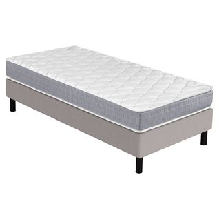 Matelas Ryad + Sommier Newkit - 90x190 - Ressorts - Hauteur 21 Cm - Très Ferme