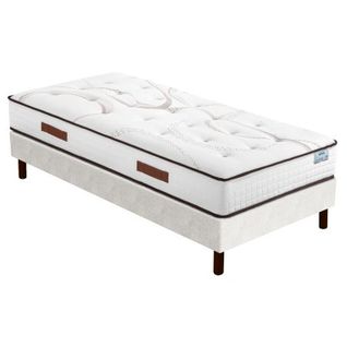 Matelas Repere + Sommier Sr15 - 90x200 - Ressorts - Hauteur 26 Cm - Soutien Ferme
