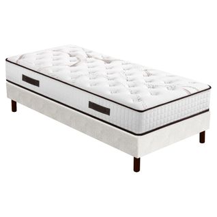 Matelas Myriade 4 + Sommier Sr15 - 80x200 - Mousse - Hauteur 23 Cm - Soutien Medium